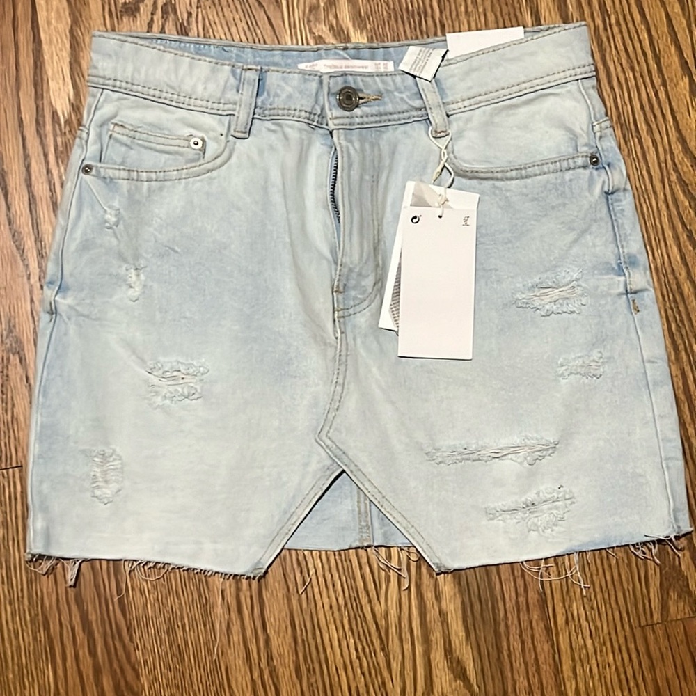 Zara TRAFALUC Denim Skirt XS